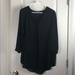 Black Sheer Blouse